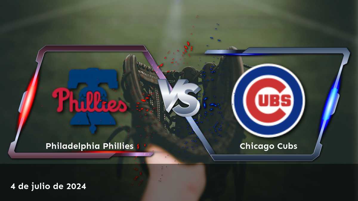 ¡Aprovecha las mejores cuotas en Latinvegas para el partido Chicago Cubs vs Philadelphia Phillies el 4 de julio de 2024!