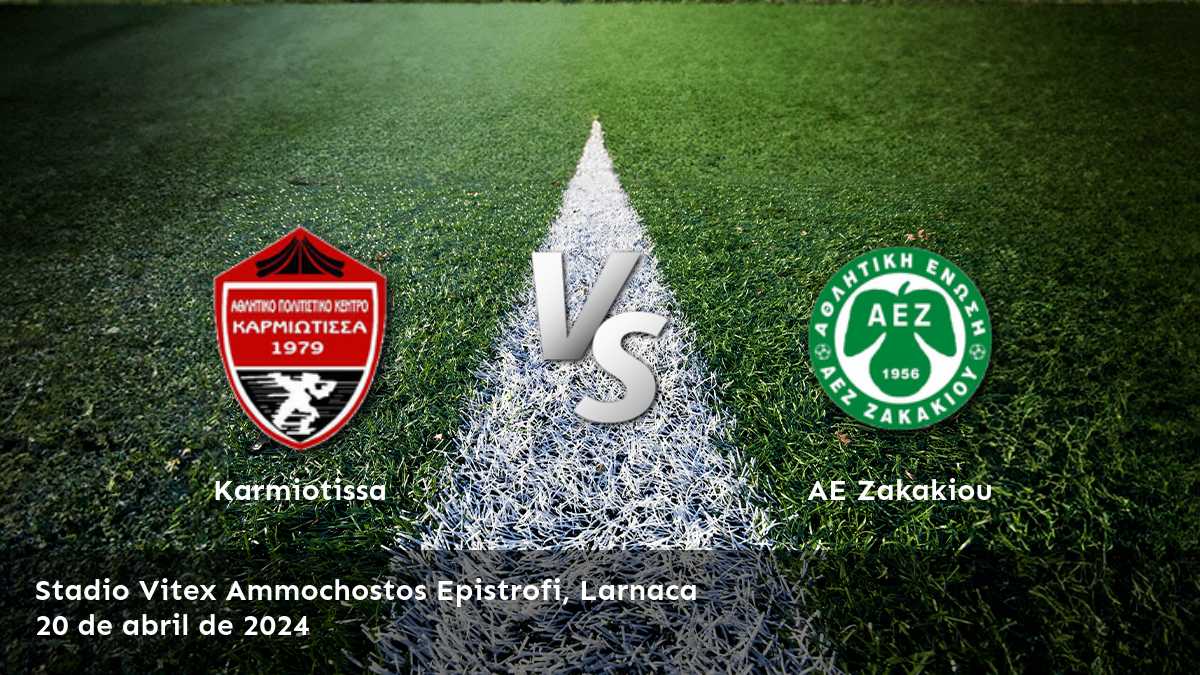 AE Zakakiou vs Karmiotissa: Análisis y predicciones para el partido de la 1. Division