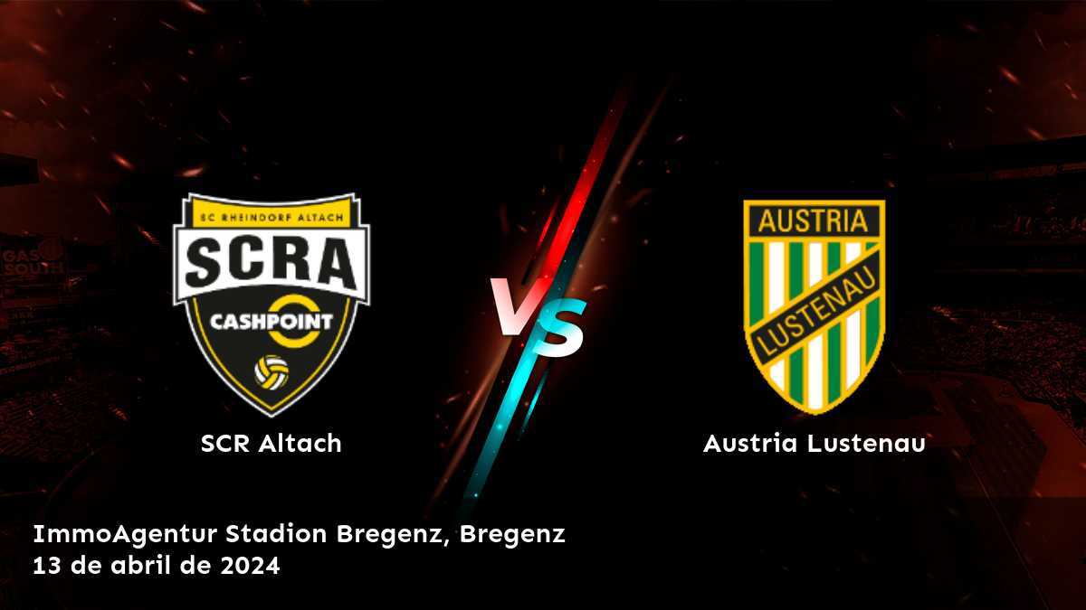 Austria Lustenau vs SCR Altach: Análisis y predicciones para el partido de la Bundesliga el 13 de abril de 2024.