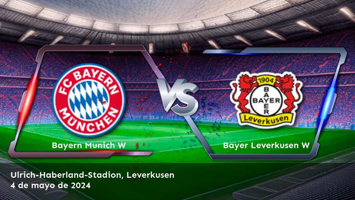 Apuesta en el partido entre Bayer Leverkusen W vs Bayern Munich W con Latinvegas y aprovecha al máximo tus oportunidades de ganar.