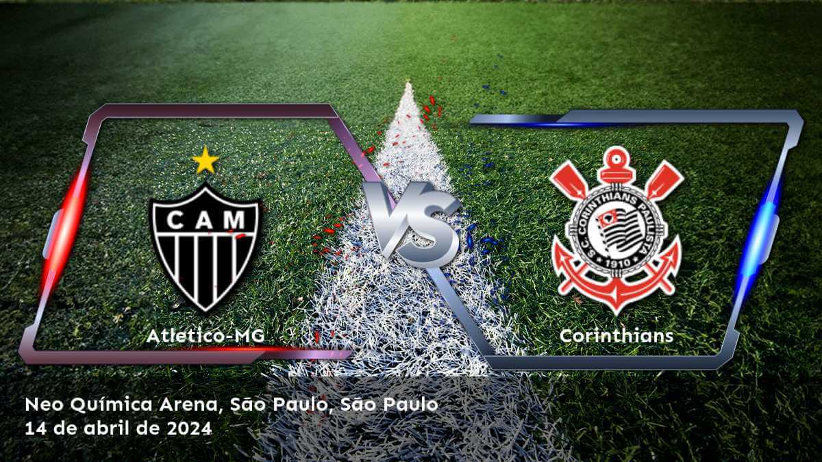 Descubre las mejores opciones de apuestas para Corinthians vs Atletico-MG en Latinvegas, con Moneyline, Spread y Over/Under.