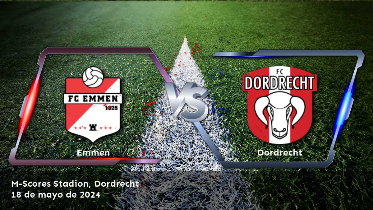 Dordrecht vs Emmen: Análisis y predicciones para la ronda de relegación de la Eredivisie.