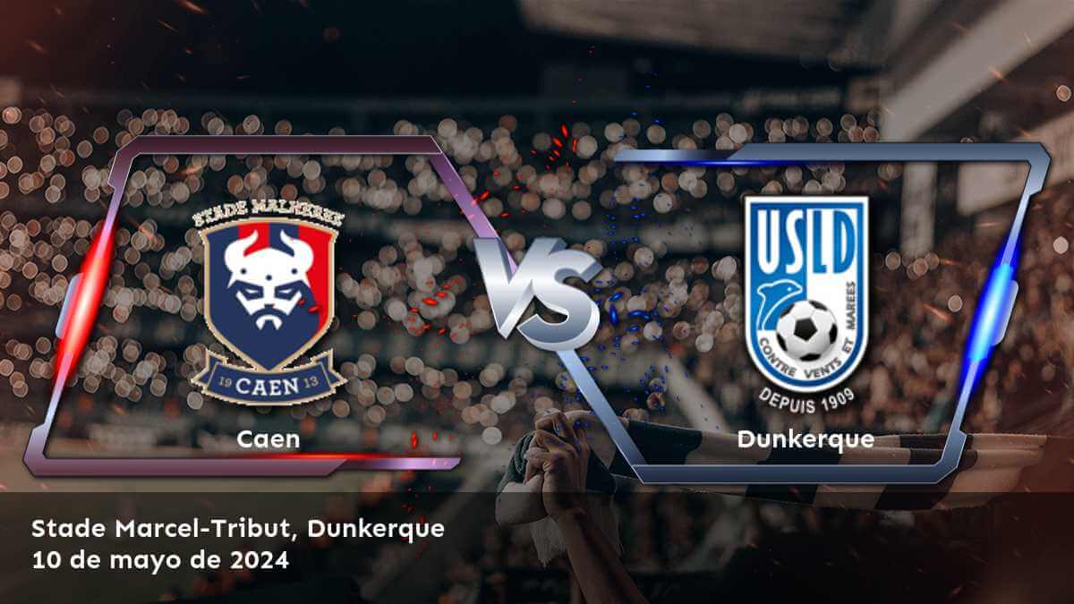 Apuesta en el partido de Ligue 2 entre Dunkerque vs Caen con Latinvegas. Obtenga las mejores predicciones y cuotas en dinero, spread y over/under.