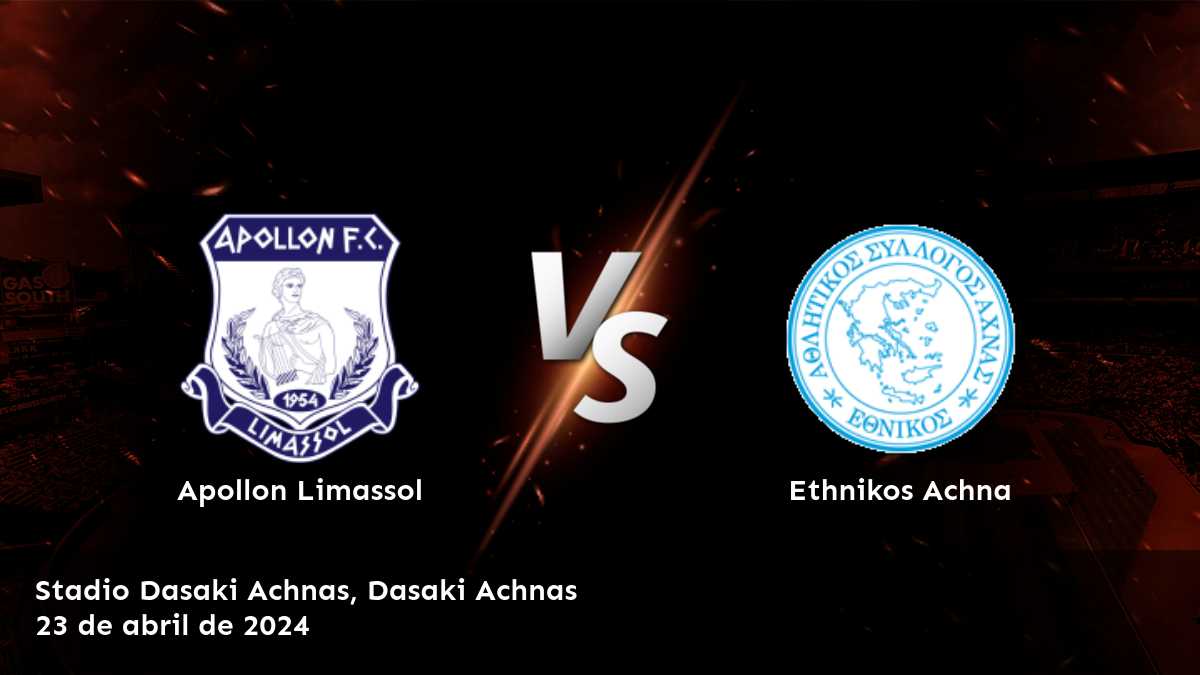 Apuesta en Ethnikos Achna vs Apollon Limassol con Latinvegas, el mejor sitio de apuestas deportivas, y obtenga selecciones élite y predicciones impulsadas por inteligencia artificial.