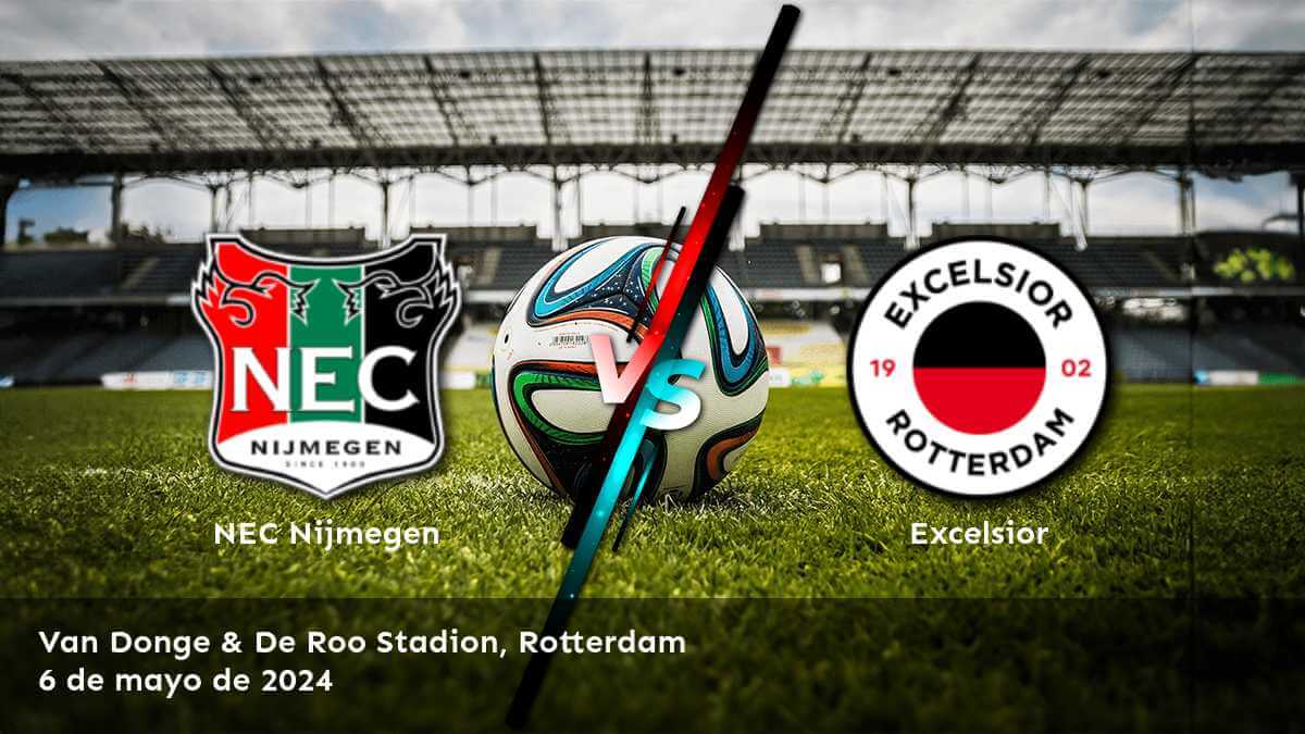 Apuesta en el partido Excelsior vs NEC Nijmegen con Latinvegas y aprovecha las mejores odds de Moneyline, Spread y Over/Under.