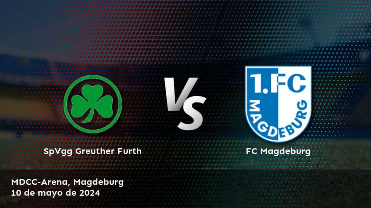 Aprovecha al máximo el partido entre FC Magdeburg vs SpVgg Greuther Furth con las mejores opciones de apuestas en Latinvegas.