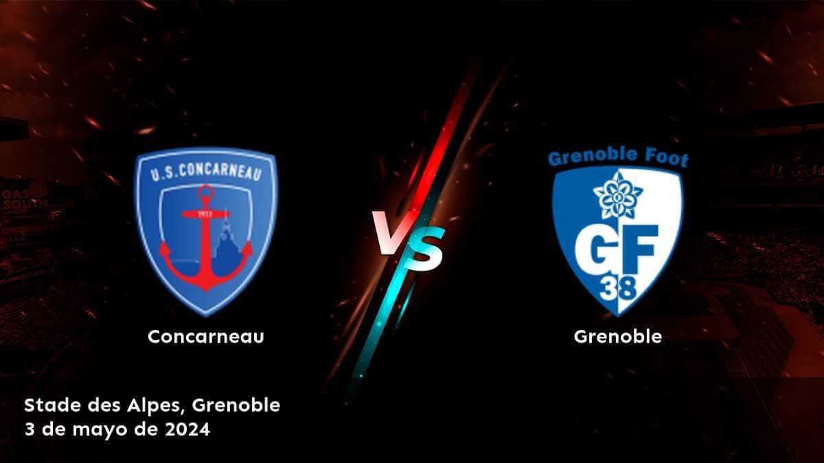 Descubre las mejores opciones de apuesta para Grenoble vs. Concarneau en Latinvegas, incluyendo Moneyline, Over/Under y Spread.