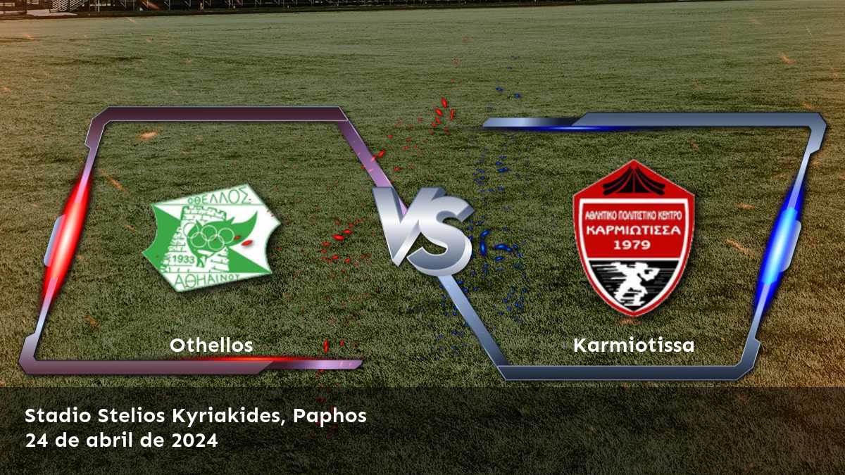 Análisis y predicciones para el partido Karmiotissa vs Othellos en la 1. Division. ¡Obtenga las mejores selecciones y predicciones en Latinvegas!