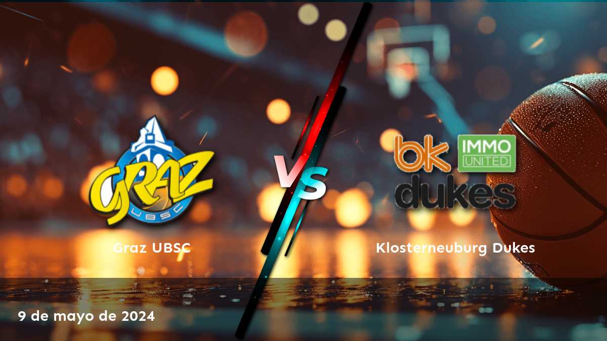 Análisis del partido de baloncesto entre Klosterneuburg Dukes vs Graz UBSC en la Superliga, con predicciones y opciones de apuesta.