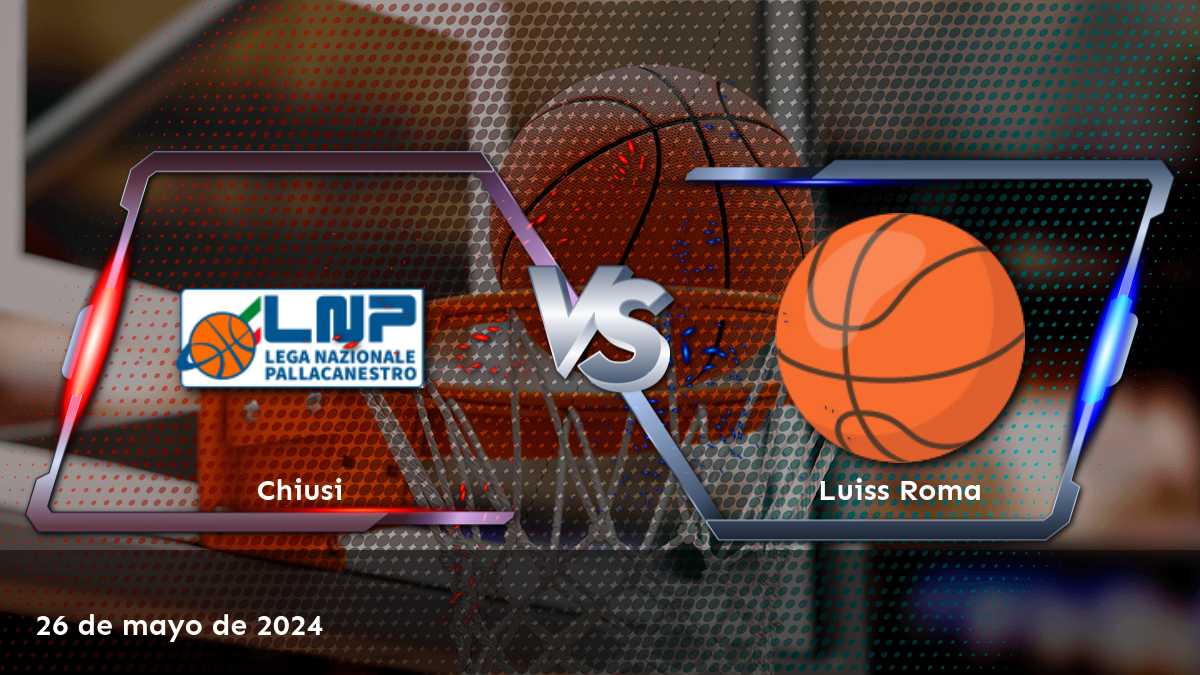 Análisis detallado del partido Luiss Roma vs Chiusi en la Serie A2 italiana, con selecciones y predicciones para Moneyline, Over/Under y Spread.