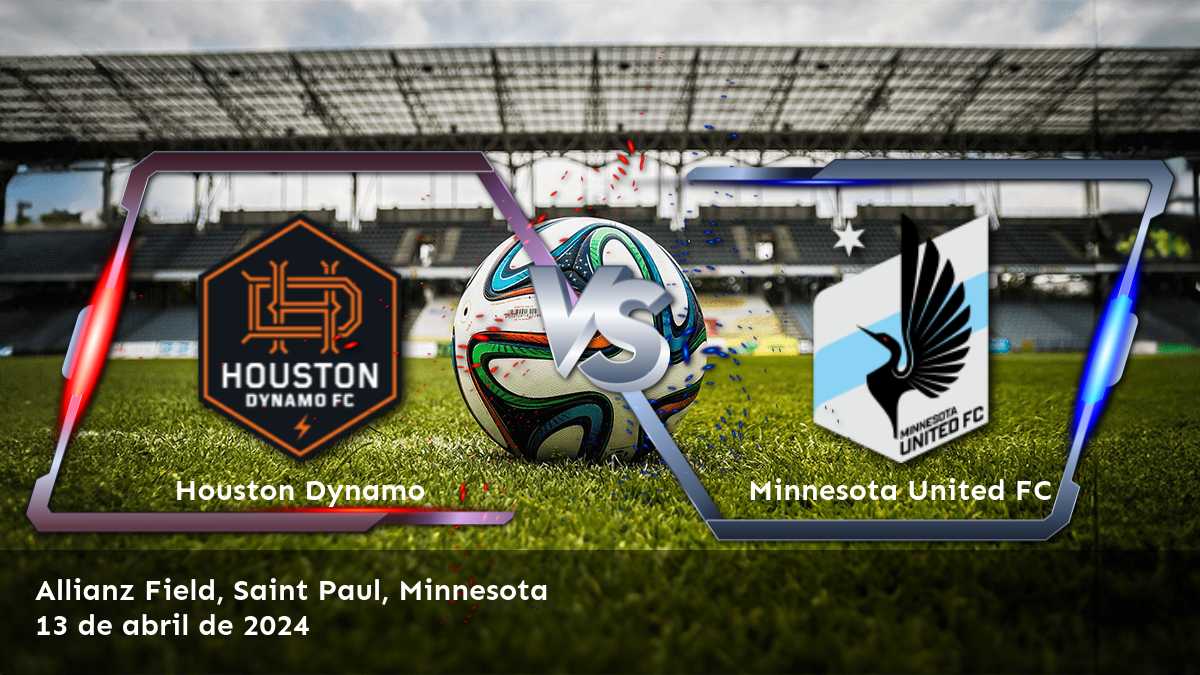 Descubre las mejores opciones de apuesta para el partido entre Minnesota United FC vs Houston Dynamo en la Major League Soccer.