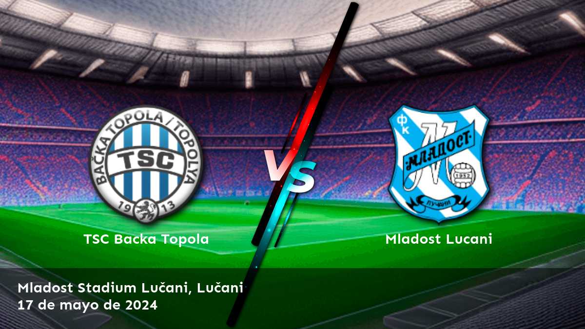 Análisis y predicciones para el partido Mladost Lucani vs TSC Backa Topola en la Super Liga.