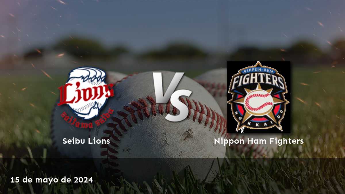 Análisis detallado del partido entre Nippon Ham Fighters vs Seibu Lions el 15 de mayo de 2024, con odds y picks para la moneyline, spread y over/under.