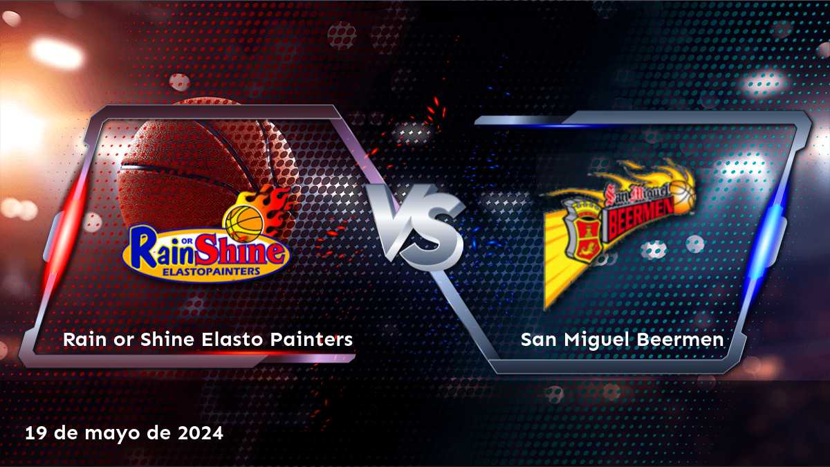 San Miguel Beermen vs Rain or Shine Elasto Painters: ¡apuesta con confianza en Latinvegas!