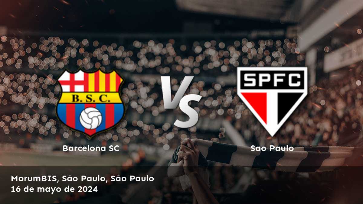 Análisis del partido Sao Paulo vs Barcelona SC en la CONMEBOL Libertadores con Latinvegas. Odds, estadísticas y predicciones para tu apuesta ganadora.