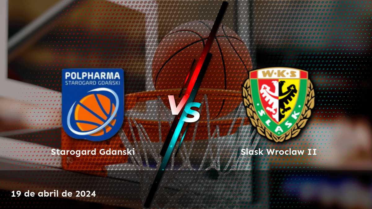 Análisis experto del partido Slask Wroclaw II vs Starogard Gdanski en la 1 Liga de baloncesto polaco. Odds y predicciones para Moneyline, Over/Under y Spread.