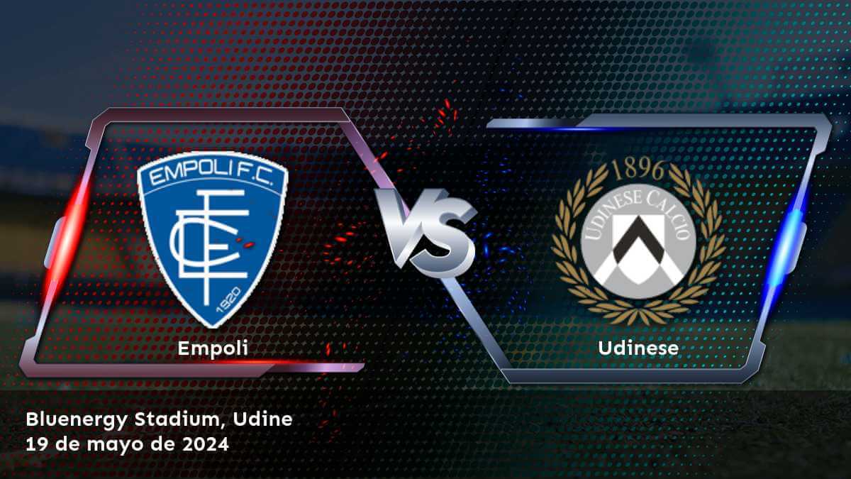 Análisis y pronósticos para el partido Udinese vs Empoli en la Serie A, con opciones de apuesta en la Moneyline, Over/Under y Spread. ¡Aprovecha al máximo tus apuestas con Latinvegas!