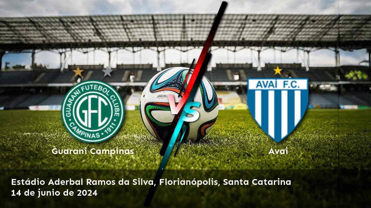 Análisis detallado del partido entre Avai vs. Guarani Campinas para la Serie B, con enfoque en las apuestas de Moneyline, Spread y Over/Under.