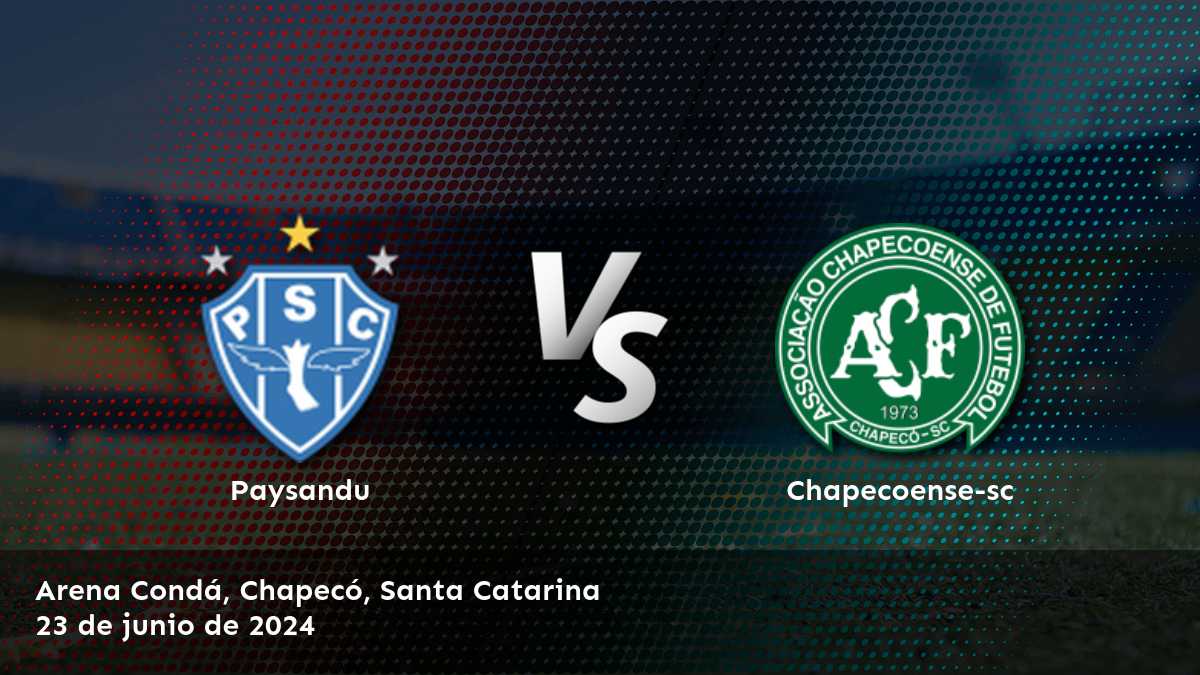 Análisis detallado del partido entre Chapecoense-sc vs. Paysandu en la Serie B, con predicciones y apuestas