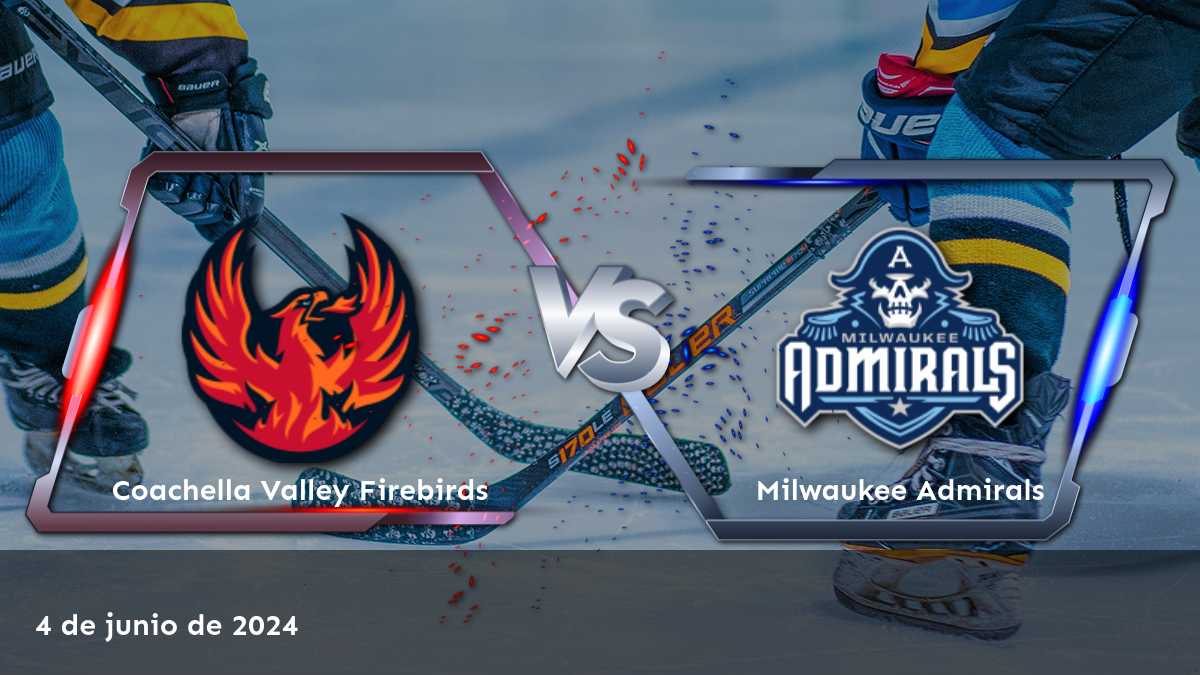 Analiza el partido entre Milwaukee Admirals vs Coachella Valley Firebirds en la AHL y descubre las mejores opciones de apuesta con Latinvegas.