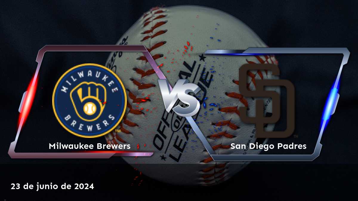 Análisis del partido San Diego Padres vs Milwaukee Brewers el 23 de junio de 2024. Obtenga apuestas élite y predicciones impulsadas por IA en Latinvegas.