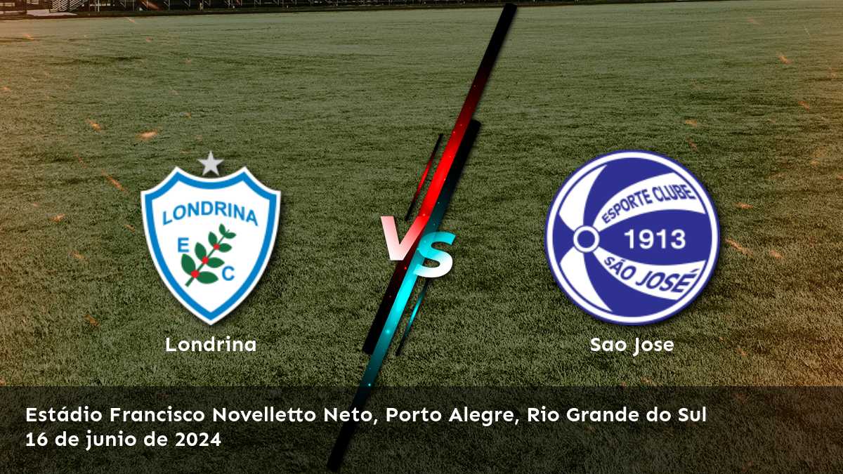 Apuesta en Sao Jose vs Londrina con Latinvegas y descubre las mejores opciones de apuesta para este partido de la Serie C.