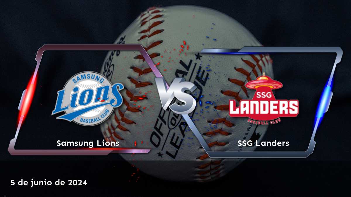 Apuesta en el partido de béisbol SSG Landers vs Samsung Lions el 5 de junio de 2024 con Latinvegas. ¡Obtenga predicciones precisas y recomendaciones de apuestas!