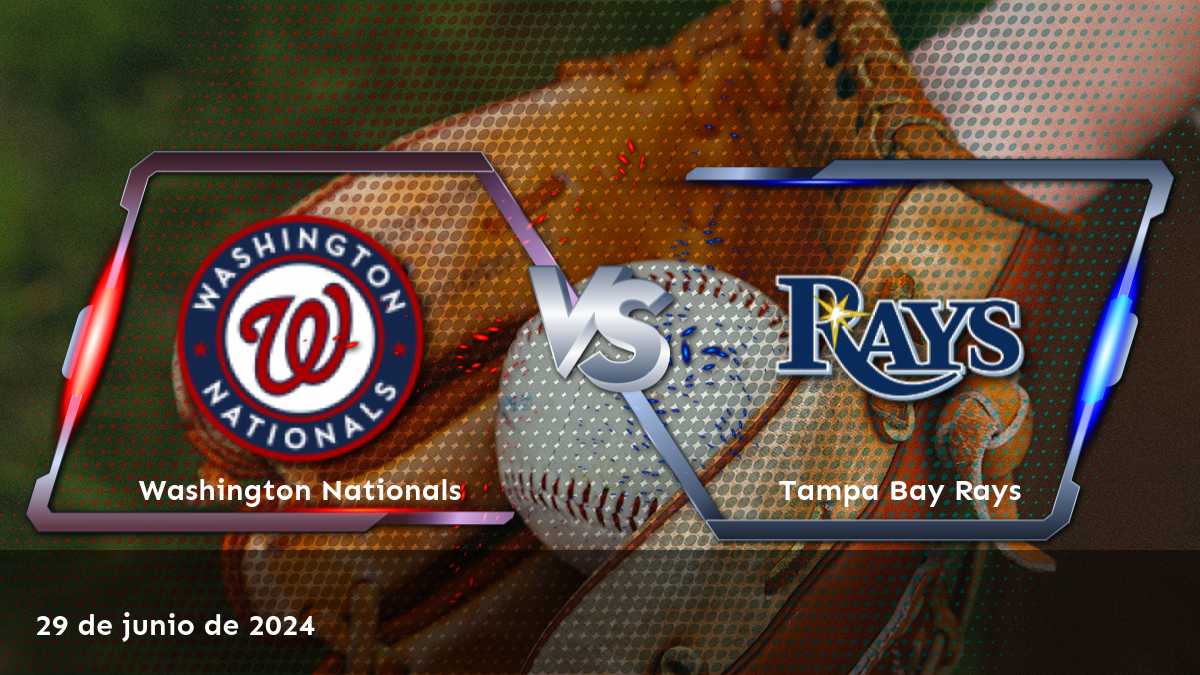 Apuesta en el partido entre Tampa Bay Rays vs Washington Nationals con Latinvegas, el 29 de junio de 2024. Análisis experto y predicciones impulsadas por IA.