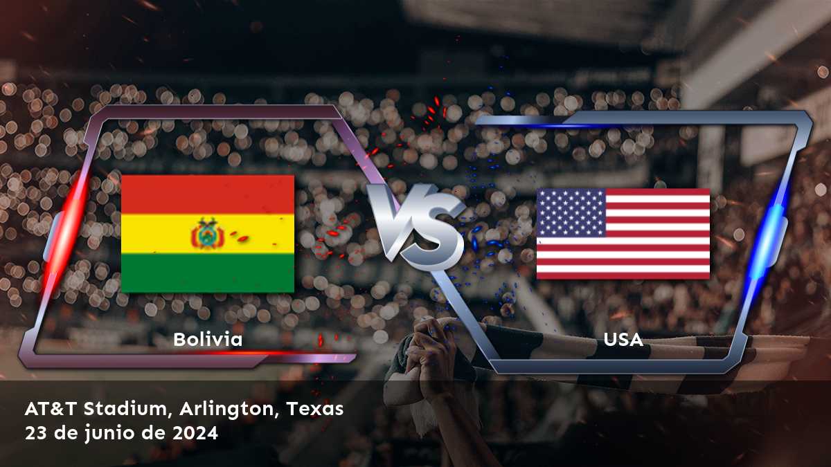 ¡Aprovecha las mejores cuotas para el partido USA vs Bolivia en la Copa America con Latinvegas!