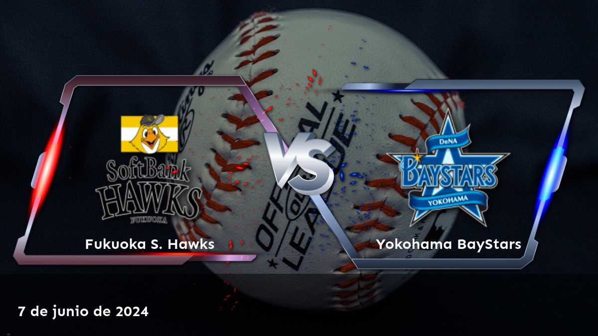 Partido de béisbol japonés: Yokohama BayStars vs Fukuoka S. Hawks, 7 de junio de 2024.