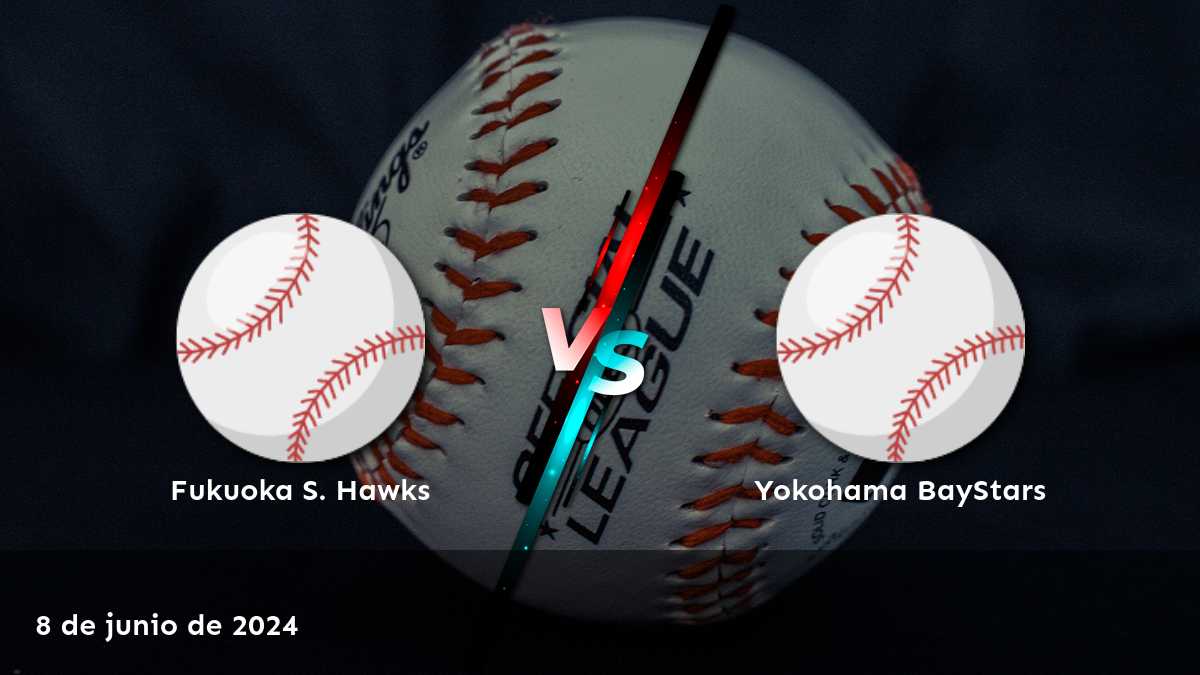 Análisis y predicciones para Yokohama BayStars vs Fukuoka S. Hawks el 8 de junio de 2024. ¡Aprovecha nuestras recomendaciones y odds en Latinvegas!