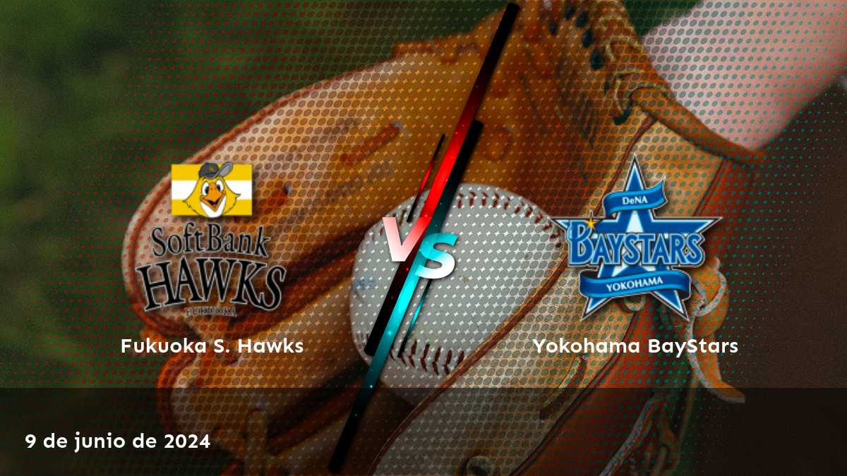 Predicciones y análisis para el partido de béisbol japonés Yokohama BayStars vs Fukuoka S. Hawks el 9 de junio de 2024.